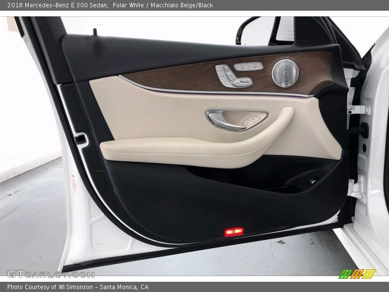 Polar White / Macchiato Beige/Black 2018 Mercedes-Benz E 300 Sedan