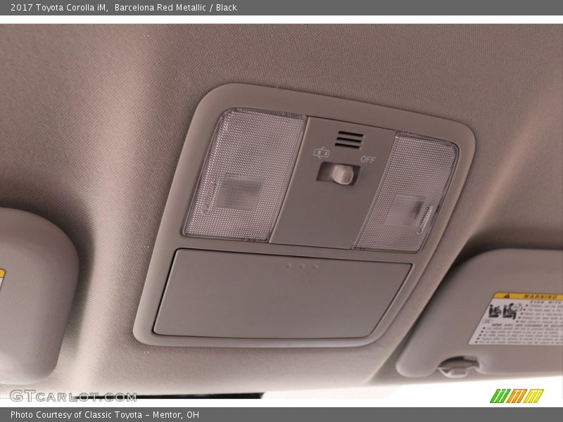 Barcelona Red Metallic / Black 2017 Toyota Corolla iM