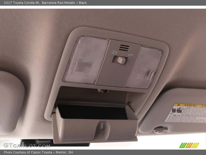 Barcelona Red Metallic / Black 2017 Toyota Corolla iM