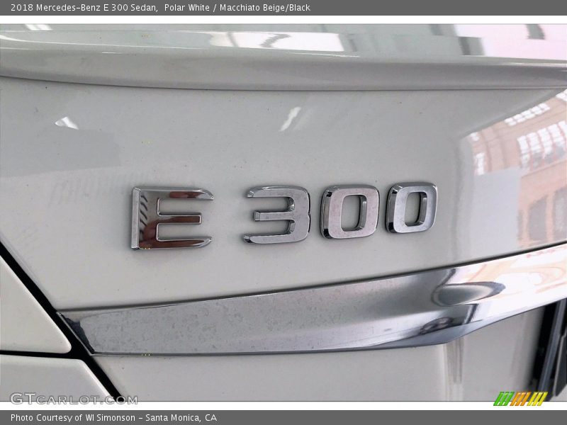Polar White / Macchiato Beige/Black 2018 Mercedes-Benz E 300 Sedan