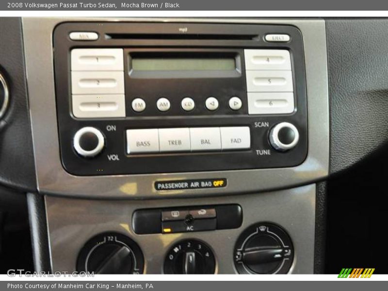 Mocha Brown / Black 2008 Volkswagen Passat Turbo Sedan