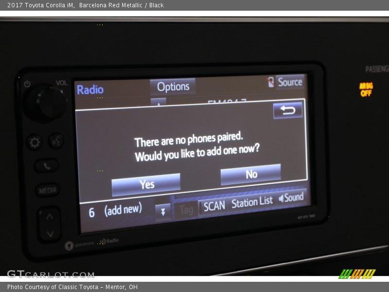 Barcelona Red Metallic / Black 2017 Toyota Corolla iM