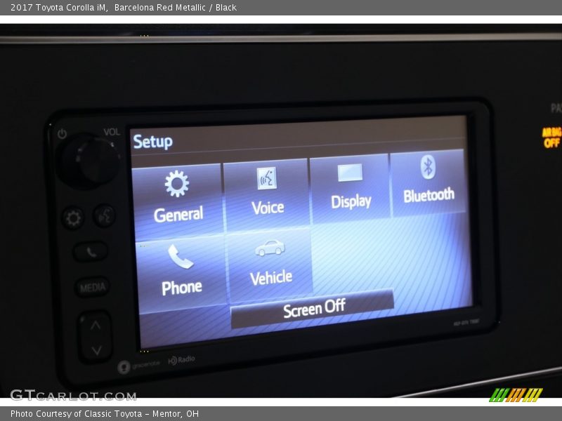 Barcelona Red Metallic / Black 2017 Toyota Corolla iM