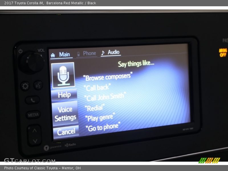 Barcelona Red Metallic / Black 2017 Toyota Corolla iM