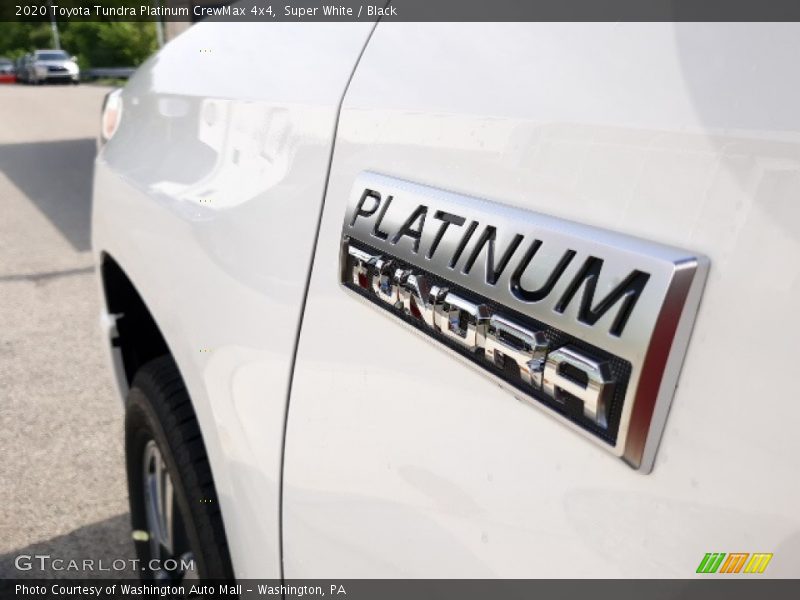 Super White / Black 2020 Toyota Tundra Platinum CrewMax 4x4