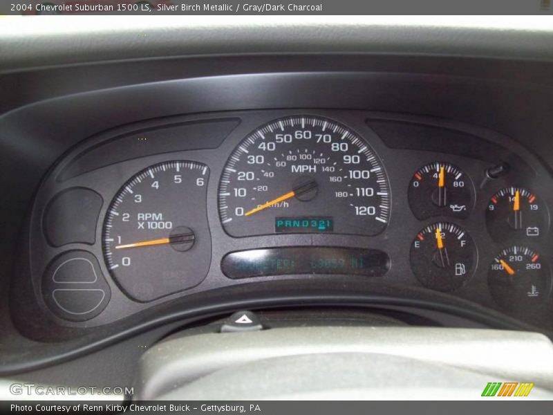 Silver Birch Metallic / Gray/Dark Charcoal 2004 Chevrolet Suburban 1500 LS