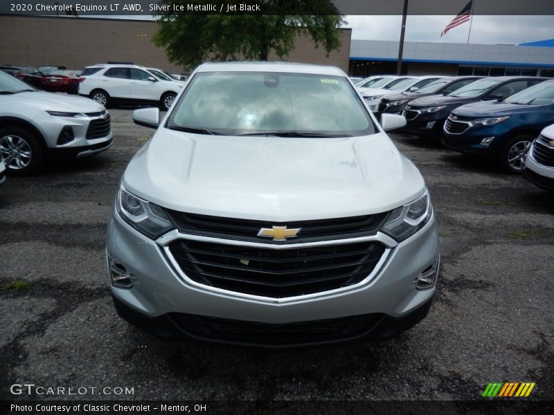 Silver Ice Metallic / Jet Black 2020 Chevrolet Equinox LT AWD