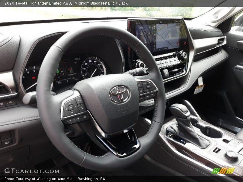 Midnight Black Metallic / Black 2020 Toyota Highlander Limited AWD