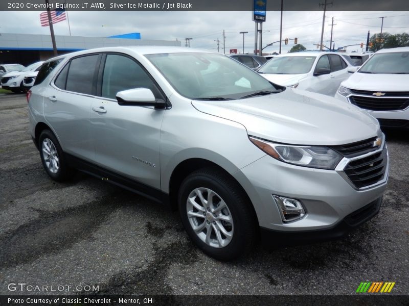 Silver Ice Metallic / Jet Black 2020 Chevrolet Equinox LT AWD