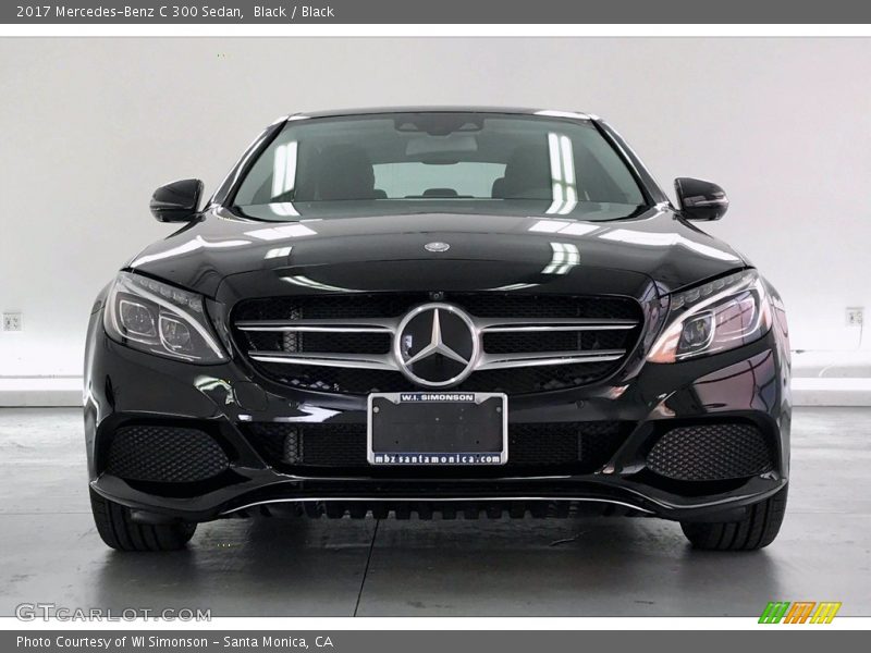 Black / Black 2017 Mercedes-Benz C 300 Sedan
