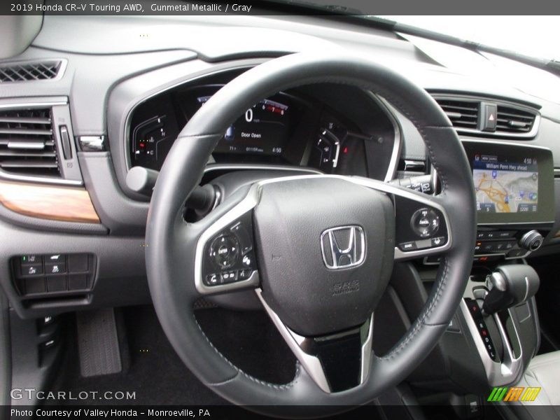 Gunmetal Metallic / Gray 2019 Honda CR-V Touring AWD