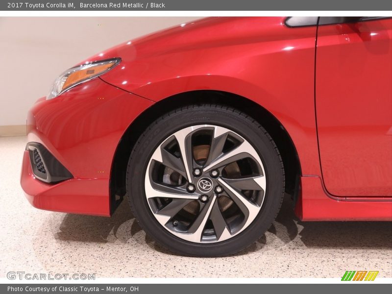 Barcelona Red Metallic / Black 2017 Toyota Corolla iM