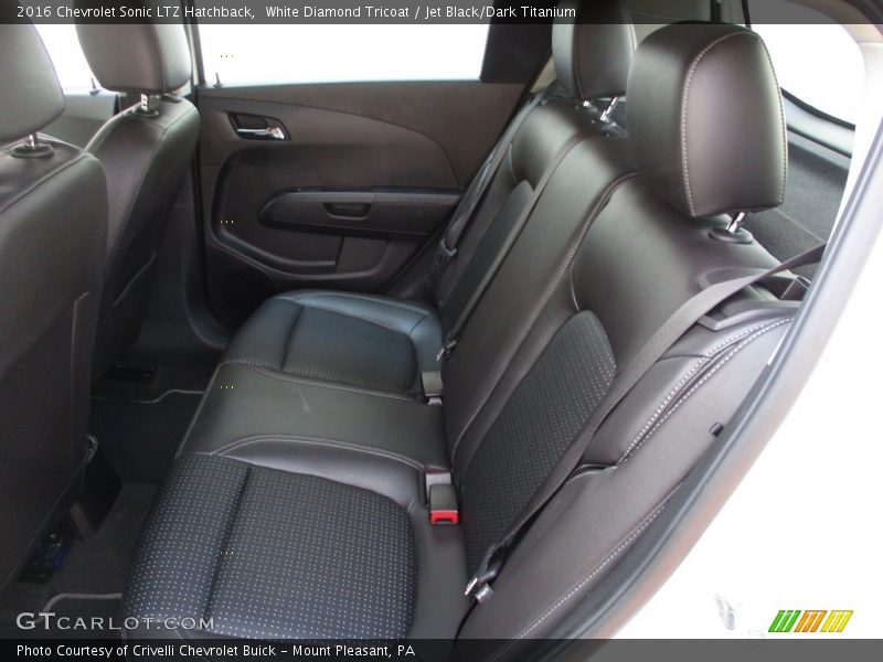 White Diamond Tricoat / Jet Black/Dark Titanium 2016 Chevrolet Sonic LTZ Hatchback