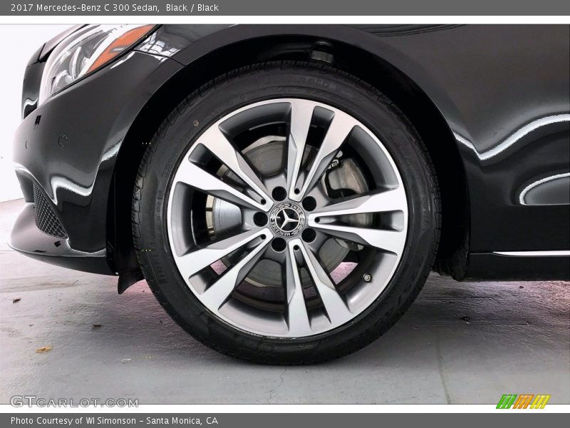 Black / Black 2017 Mercedes-Benz C 300 Sedan