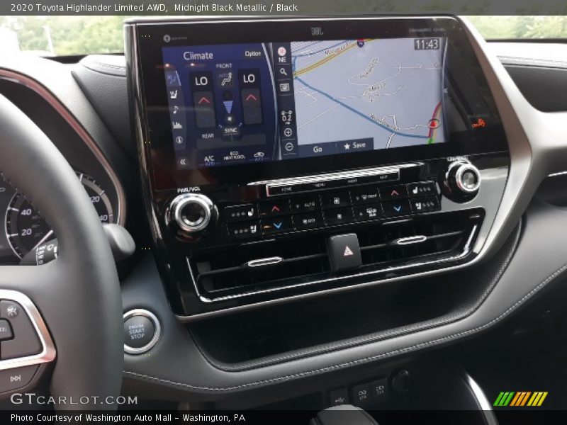 Midnight Black Metallic / Black 2020 Toyota Highlander Limited AWD