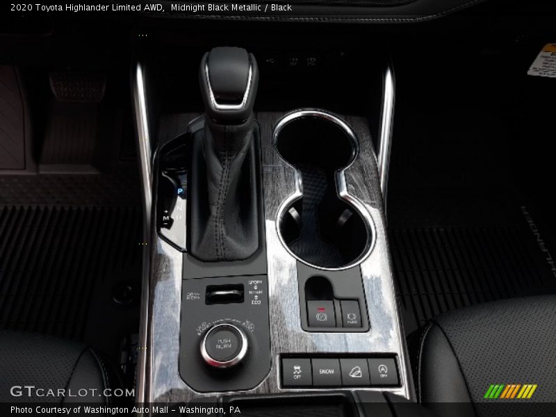 Midnight Black Metallic / Black 2020 Toyota Highlander Limited AWD