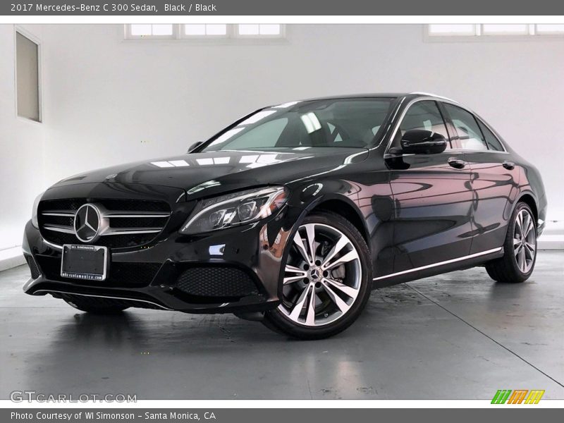Black / Black 2017 Mercedes-Benz C 300 Sedan