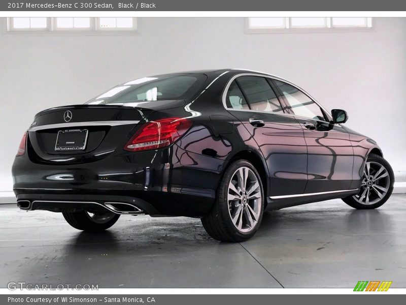Black / Black 2017 Mercedes-Benz C 300 Sedan