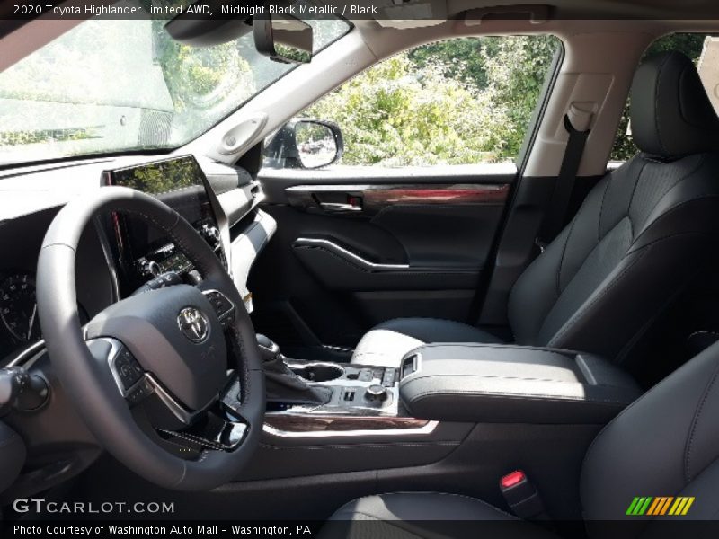 Midnight Black Metallic / Black 2020 Toyota Highlander Limited AWD