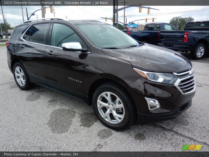 Chocolate Metallic / Jet Black 2020 Chevrolet Equinox Premier AWD