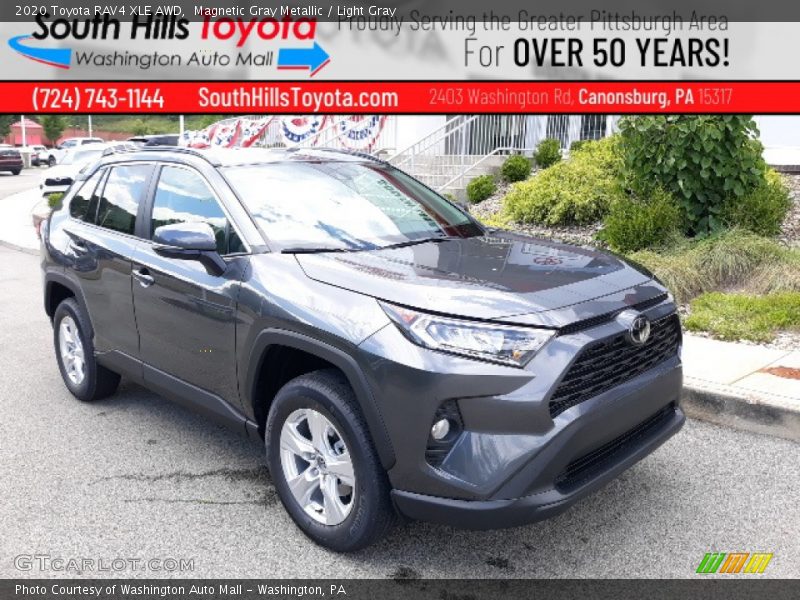 Magnetic Gray Metallic / Light Gray 2020 Toyota RAV4 XLE AWD