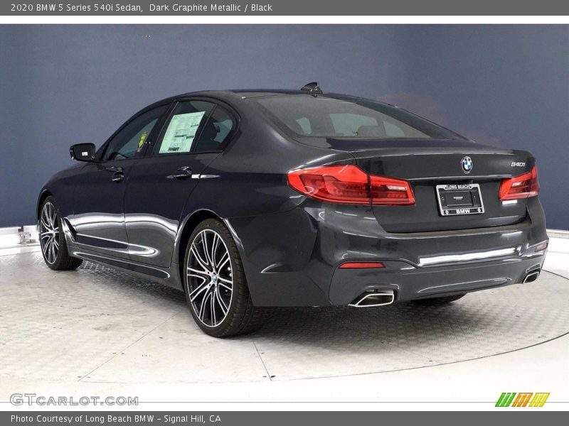 Dark Graphite Metallic / Black 2020 BMW 5 Series 540i Sedan