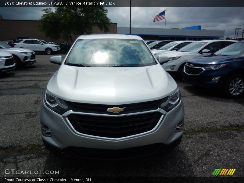 Silver Ice Metallic / Jet Black 2020 Chevrolet Equinox LT AWD