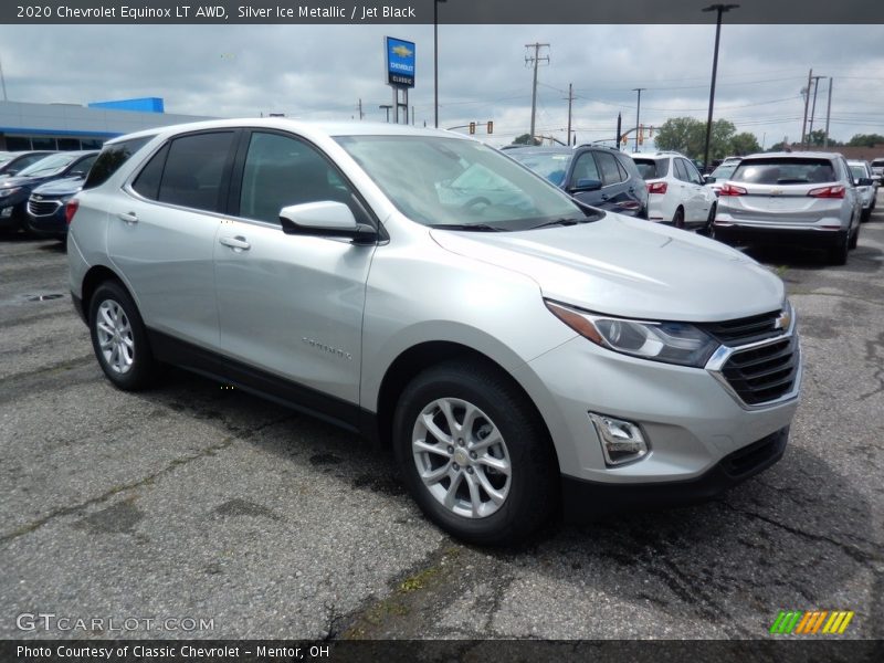 Silver Ice Metallic / Jet Black 2020 Chevrolet Equinox LT AWD