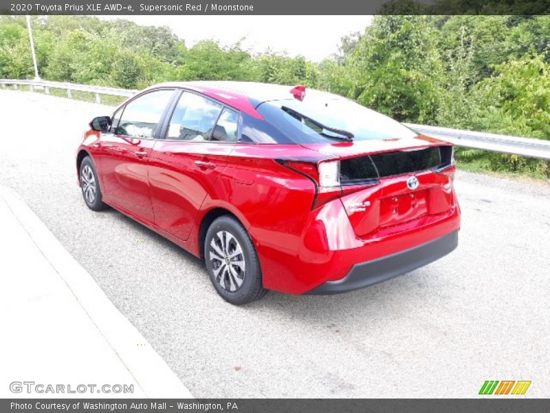 Supersonic Red / Moonstone 2020 Toyota Prius XLE AWD-e