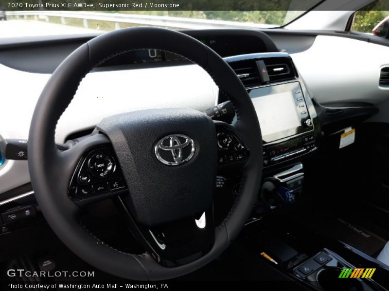 Supersonic Red / Moonstone 2020 Toyota Prius XLE AWD-e