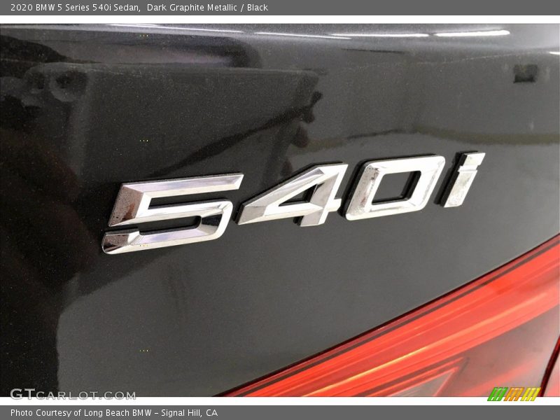 Dark Graphite Metallic / Black 2020 BMW 5 Series 540i Sedan