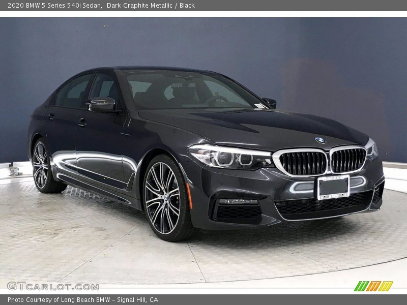 Dark Graphite Metallic / Black 2020 BMW 5 Series 540i Sedan