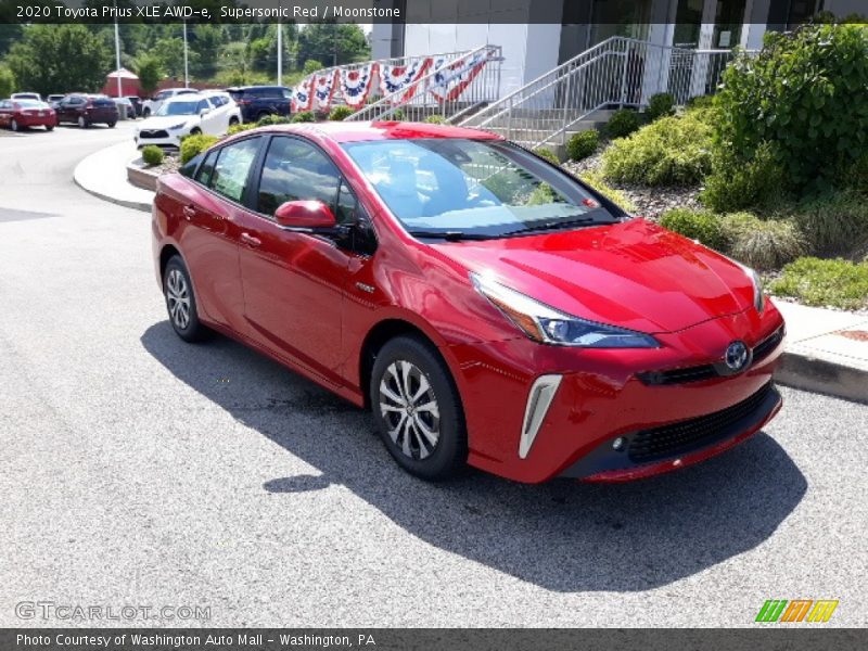 Supersonic Red / Moonstone 2020 Toyota Prius XLE AWD-e
