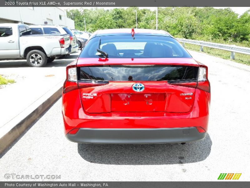 Supersonic Red / Moonstone 2020 Toyota Prius XLE AWD-e