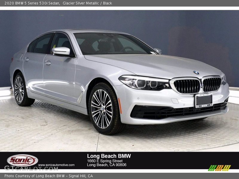 Glacier Silver Metallic / Black 2020 BMW 5 Series 530i Sedan