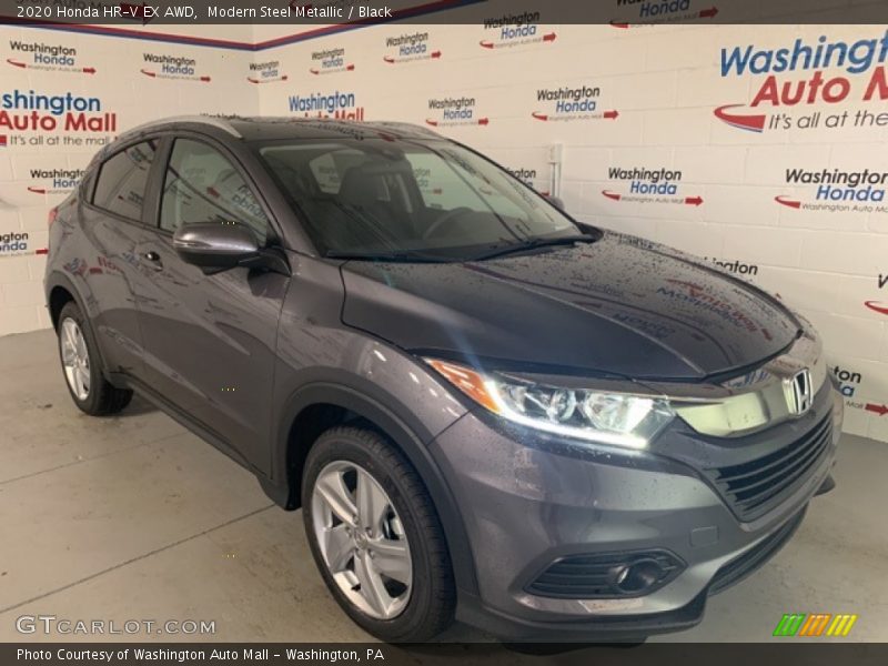 Modern Steel Metallic / Black 2020 Honda HR-V EX AWD