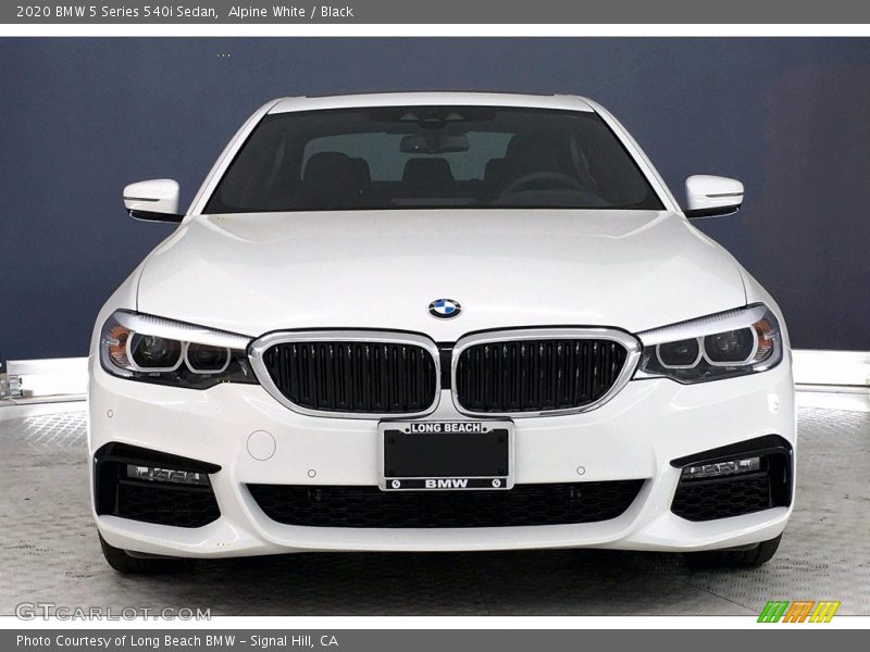 Alpine White / Black 2020 BMW 5 Series 540i Sedan