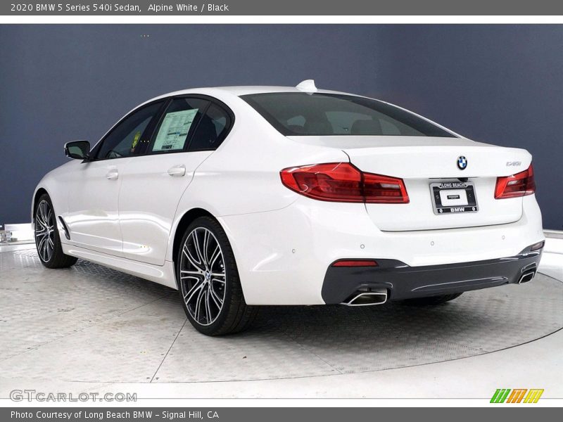 Alpine White / Black 2020 BMW 5 Series 540i Sedan