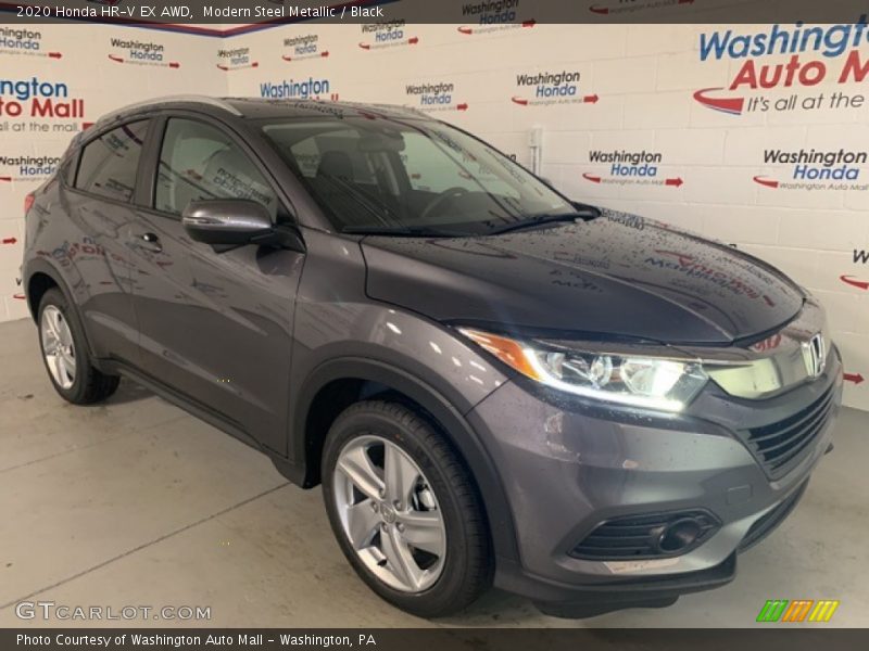 Modern Steel Metallic / Black 2020 Honda HR-V EX AWD