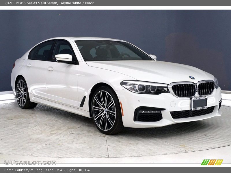 Alpine White / Black 2020 BMW 5 Series 540i Sedan