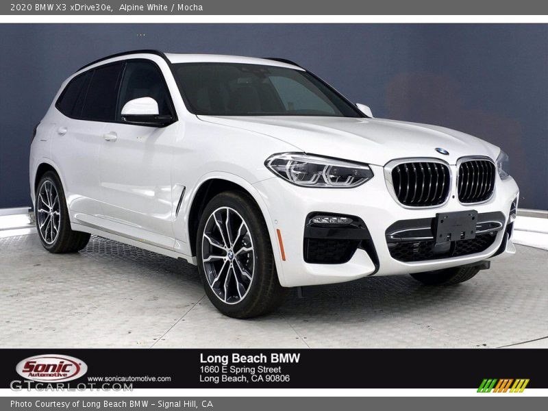 Alpine White / Mocha 2020 BMW X3 xDrive30e