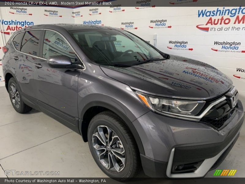 Modern Steel Metallic / Black 2020 Honda CR-V EX-L AWD