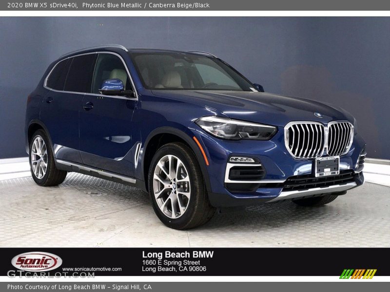 Phytonic Blue Metallic / Canberra Beige/Black 2020 BMW X5 sDrive40i