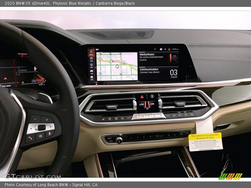 Phytonic Blue Metallic / Canberra Beige/Black 2020 BMW X5 sDrive40i
