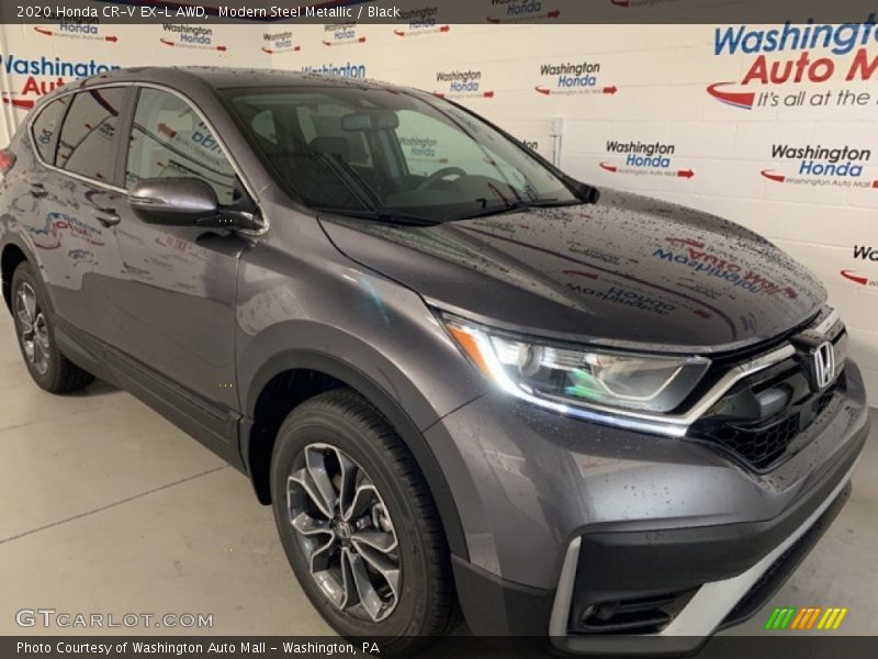 Modern Steel Metallic / Black 2020 Honda CR-V EX-L AWD