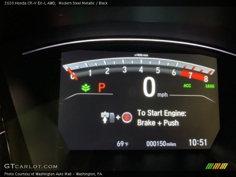 Modern Steel Metallic / Black 2020 Honda CR-V EX-L AWD