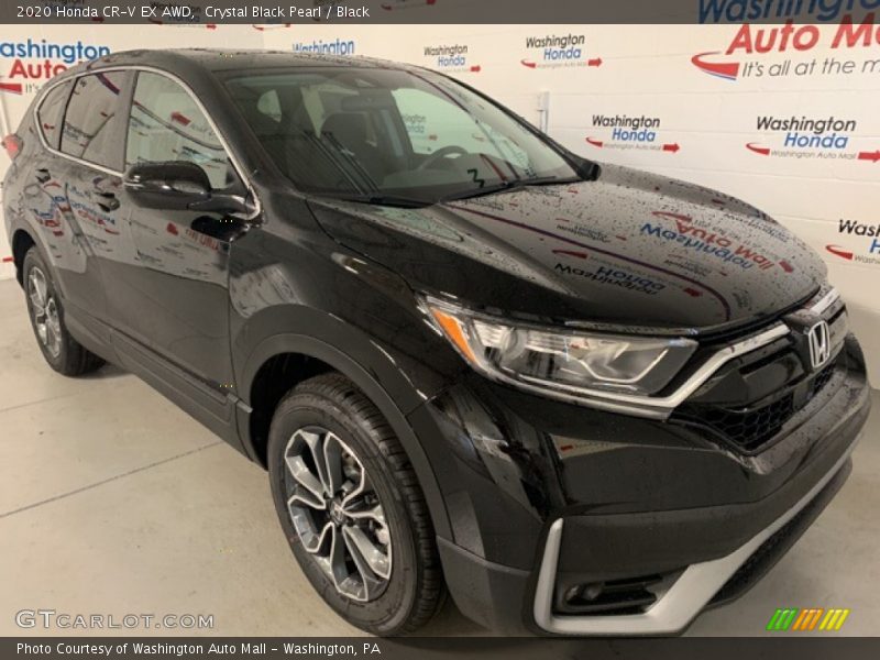 Crystal Black Pearl / Black 2020 Honda CR-V EX AWD