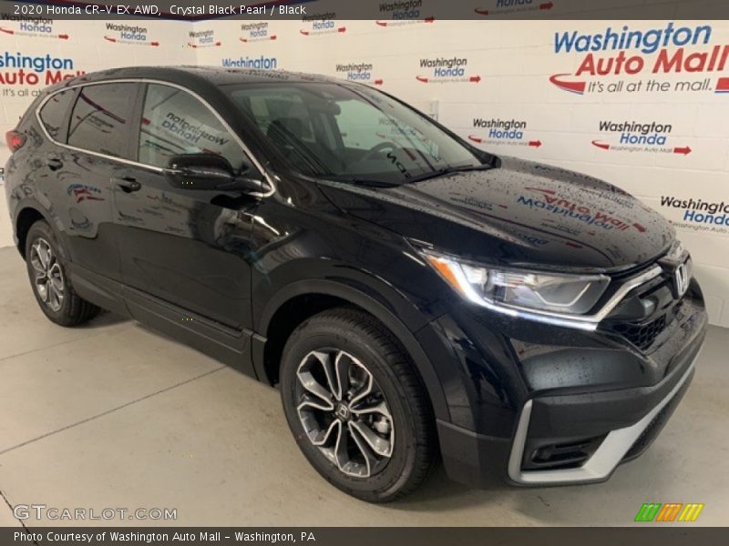 Crystal Black Pearl / Black 2020 Honda CR-V EX AWD