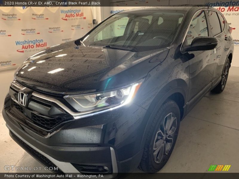 Crystal Black Pearl / Black 2020 Honda CR-V EX AWD