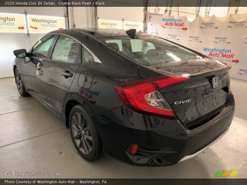 Crystal Black Pearl / Black 2020 Honda Civic EX Sedan